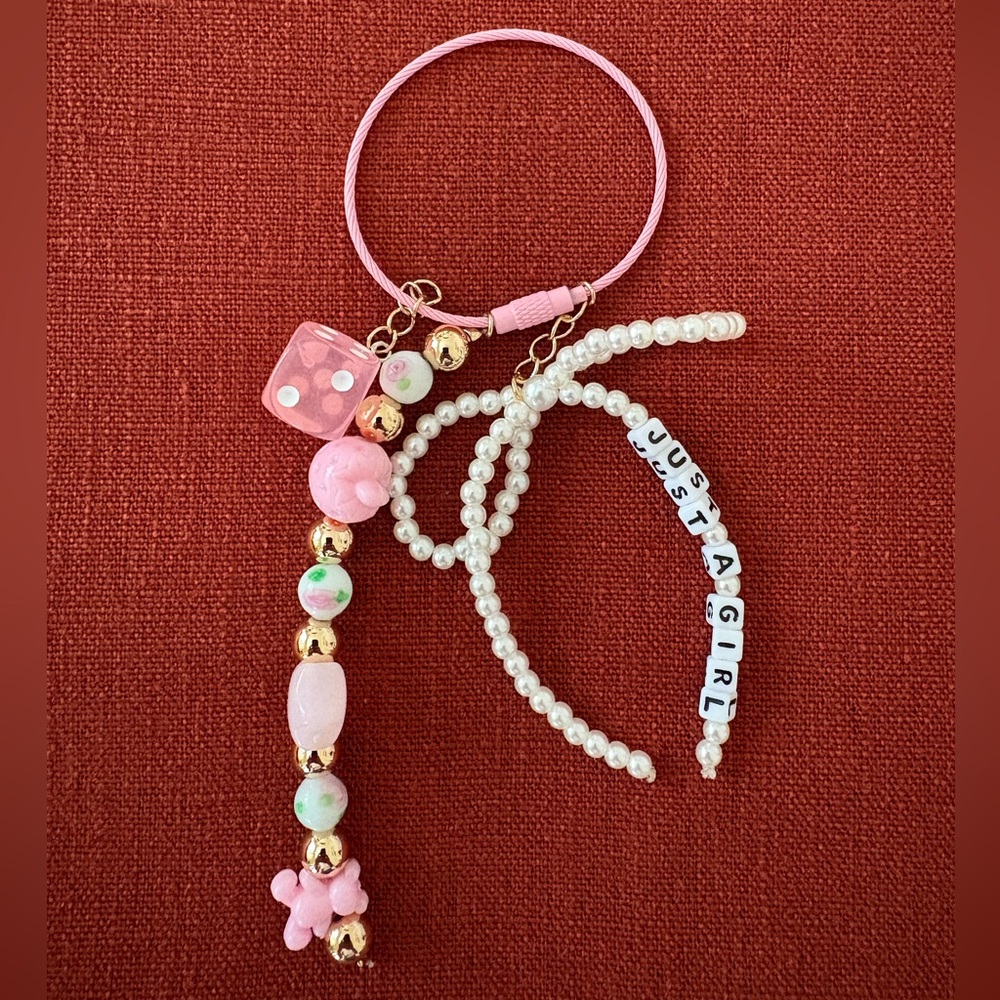 Little Words Project “Just a Girl” bag charm